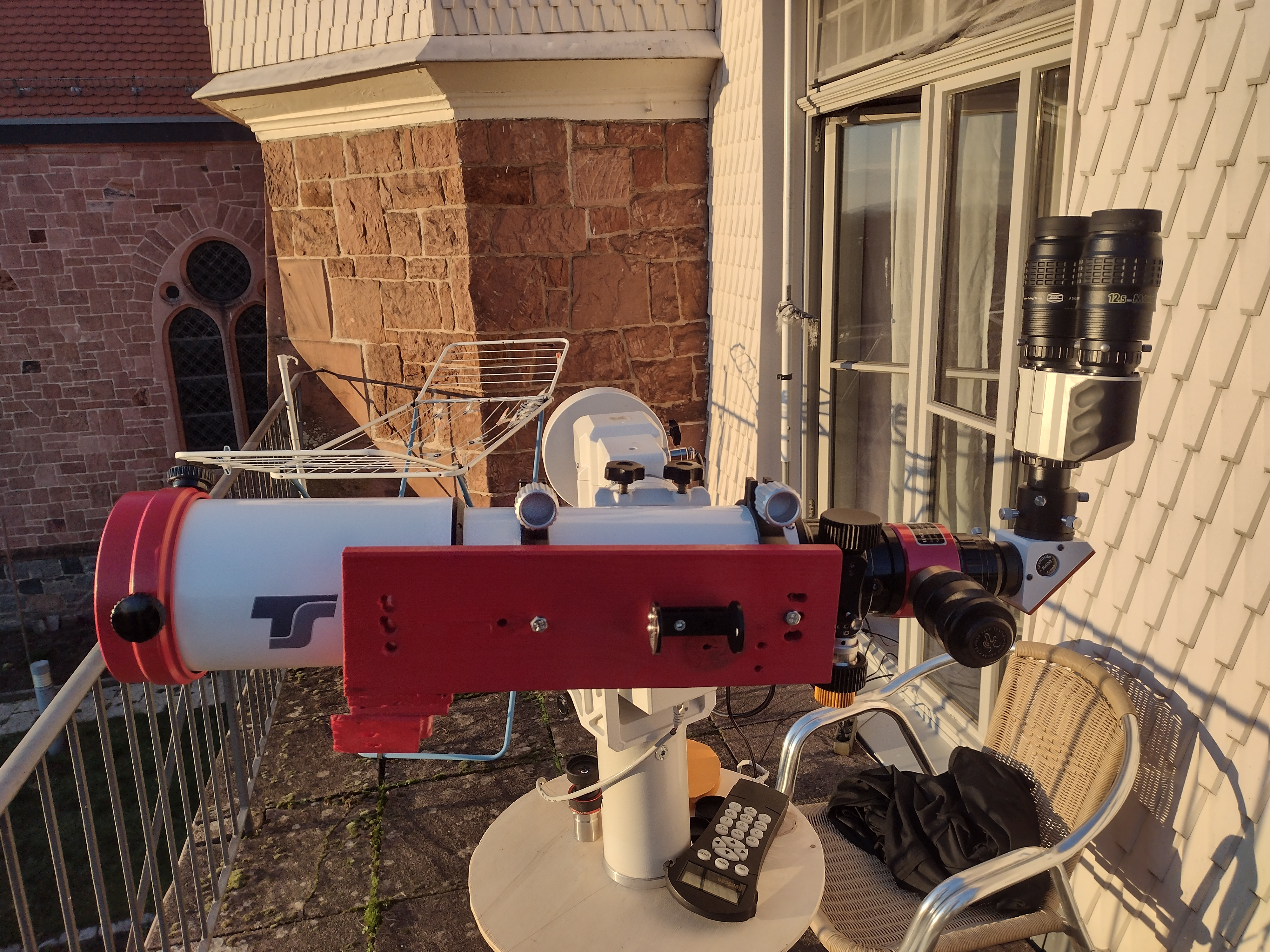 Binokularansatz und Beobachtungskomfort